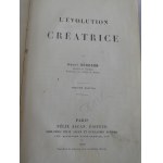 1910. BERGSON HENRI, L'évolution créatrice (...).