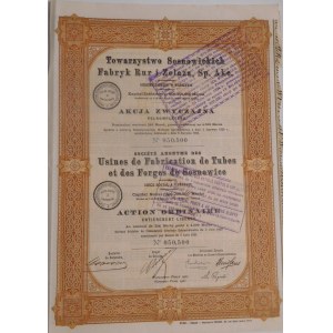 1921. TOWARZYSTWO SOSNOWIECKICH FABRYK RUR I ŻELAZA - HUTA BUCZEK.