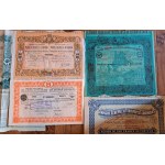 1881-1937. ZBIÓR 5 AKCJI I OBLIGACJI KOLEJOWYCH.