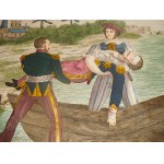 1837. WILLAEYS Félix, Le corps du Prince Poniatowski retrouvé.