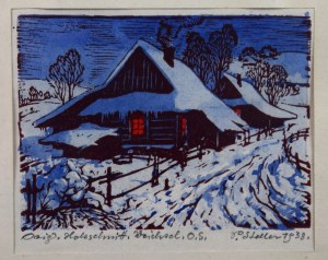 Paweł STELLER (1895-1974), “Wisła”, 1938 r. drzeworyt;