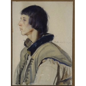 Michal BORUCIÑSKI (1885-1976), Young Hutsul, watercolor, 1920s.