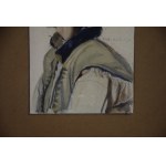Michal BORUCIÑSKI (1885-1976), Young Hutsul, watercolor, 1920s.