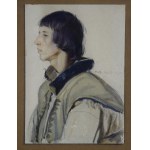 Michal BORUCIÑSKI (1885-1976), Young Hutsul, watercolor, 1920s.