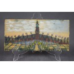 Krynicki NIKIFOR (1895-1968), Building with towers, watercolor;