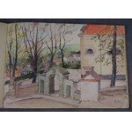 Stanisław FISCHER (1879-1967), Dwa duże szkicowniki, Bochnia, Kraków, 1954 r. akwarele i rysunki