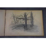 Stanisław FISCHER (1879-1967), Dwa duże szkicowniki, Bochnia, Kraków, 1954 r. akwarele i rysunki