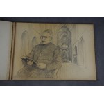 Stanisław FISCHER (1879-1967), Dwa duże szkicowniki, Bochnia, Kraków, 1954 r. akwarele i rysunki