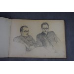 Stanisław FISCHER (1879-1967), Dwa duże szkicowniki, Bochnia, Kraków, 1954 r. akwarele i rysunki