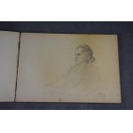 Stanisław FISCHER (1879-1967), Dwa duże szkicowniki, Bochnia, Kraków, 1954 r. akwarele i rysunki