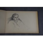 Stanisław FISCHER (1879-1967), Dwa duże szkicowniki, Bochnia, Kraków, 1954 r. akwarele i rysunki