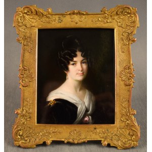 Moritz Michael DAFFINGER (1790-1849) w stylu, Eliza z Mullerów Hausner, Wiedeń, Lwów, 1 poł. XIX w. AN.