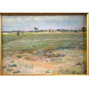Błażej IWANOWSKI (1889-1966), Paysage de Mazovie, années 1930.