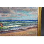 Stanisław ŻURAWSKI (1889-1976), Baignade dans la mer, années 1930.
