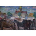 Fryderyk PAUTSCH (1877-1950), “Targ na kresach”, pocz. XX w.