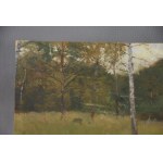 Antoni PIOTROWSKI (1853-1924), Crépuscule dans la forêt, 1909.