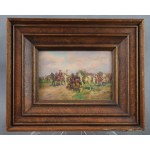 D. FALMEIER, Horse Market, Munich, 19th/20th century.