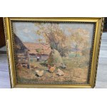 Edmund CIECZKIEWICZ (1872 - 1958), Paesaggio rurale di Rytro, 1932.