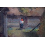 Edmund CIECZKIEWICZ (1872 - 1958), Pejzaż wiejski z Rytra, 1932 r.