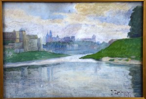 Józef ZAJĄC (1890-1874), “Widok na Wawel od strony Wisły”, 1924 r.