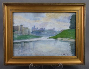 Józef ZAJĄC (1890-1874), “Widok na Wawel od strony Wisły”, 1924 r.