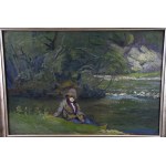 Franciszek REMBERTOWSKI (XIX/XX secolo), In riva al torrente, anni Venti.