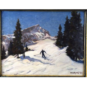 Otto GRAF (1882-1950), Narciarz na stoku, 1932 r.