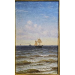Peintre russe, Seascape, 1903, signé ;