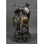 Josef LORENZL (1892-1950), “Handlarz niewolnicami”, brąz, Wiedeń, lata 20-te.