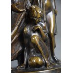 Josef LORENZL (1892-1950), “Handlarz niewolnicami”, brąz, Wiedeń, lata 20-te.