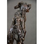 Carl KAUBA (1865 -1922), “Indianin na zwiadach”, brąz, Wiedeń, pocz. XX w.