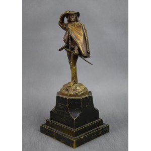 Sculpture Highlander of Podhale - Sabała, bronze, Poland, 1930s.