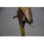Sculpture Highlander of Podhale - Sabała, bronze, Poland, 1930s.