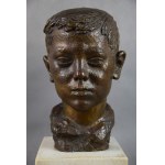Józef PROSZOWSKI (1904-1961), Testa di ragazzo, bronzo, 1953.