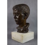 Józef PROSZOWSKI (1904-1961), Testa di ragazzo, bronzo, 1953.