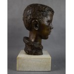 Józef PROSZOWSKI (1904-1961), Testa di ragazzo, bronzo, 1953.