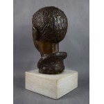 Józef PROSZOWSKI (1904-1961), Testa di ragazzo, bronzo, 1953.