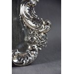 Großer Spiegel im Biedermeierstil, Silber, Wien, 1840.