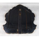 Großer Spiegel im Biedermeierstil, Silber, Wien, 1840.