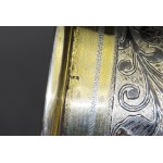 Large mug, Gilt silver, niello, Russia, circa 1830.