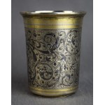 Large mug, Gilt silver, niello, Russia, circa 1830.