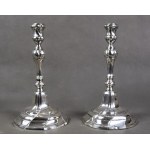 Baroque Candlesticks, Silver, 1796, Netherlands, Mons;