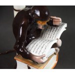 Lampa “Małpa na książkach”, PACYKÓW, lata 30-te.