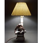Lampa “Małpa na książkach”, PACYKÓW, lata 30-te.