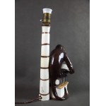 Lampa “Małpa na książkach”, PACYKÓW, lata 30-te.