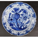 Talerz, Delft, Niderlandy, 1 poł. XVIII w.