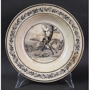 Talerz “Śmierć ks. Józefa Poniatowskiego”, Francja, około 1830 r.