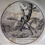 Talerz “Śmierć ks. Józefa Poniatowskiego”, Francja, około 1830 r.