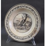 Talerz “Śmierć ks. Józefa Poniatowskiego”, Francja, około 1830 r.