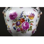 Amfora Scena parkowa, Carl Thieme, Niemcy, XIX w. 71 cm!